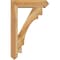 Ekena Millwork Merced Arts and Crafts Rough Sawn Bracket w/ Offset Brace, Western Red Cedar, 6"W x 22"D x 34"H BKT0604X22X34MRC03RWR - alternate 4